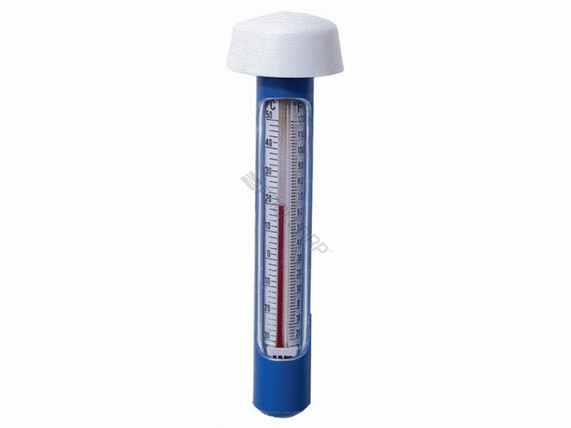 POOL360 12 CS CHROME FLOAT TOP TUBE THERMOMETER