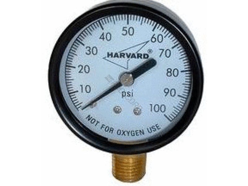POOL360 2 0 100PSI 1 8 BACK MT STEEL PRESSURE GAUGE