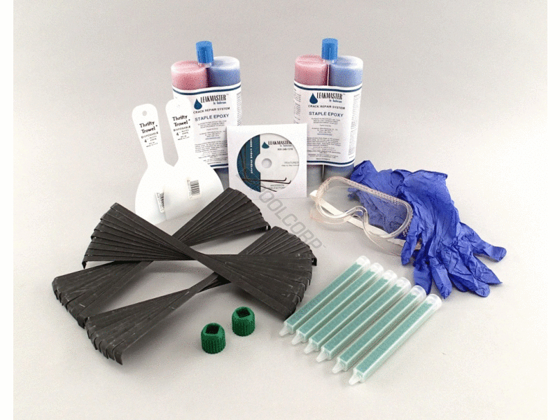 POOL360 30PIECE CARBON FIBER STAPLE CRACK REPAIR KIT