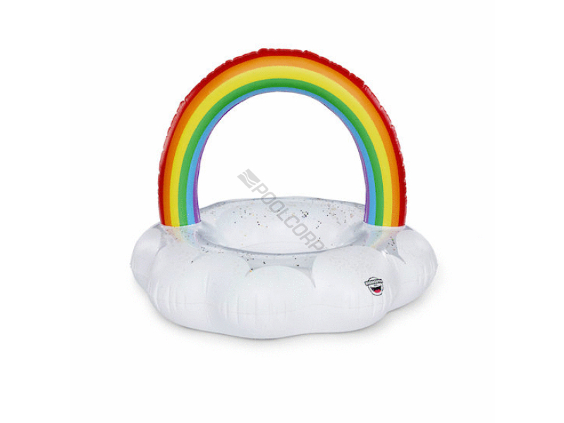 giant rainbow cloud pool float