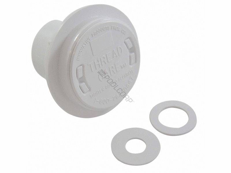 POOL360 1.5" BRIGHT WHITE TC3 FLUSH MOUNT RETURN FITTING