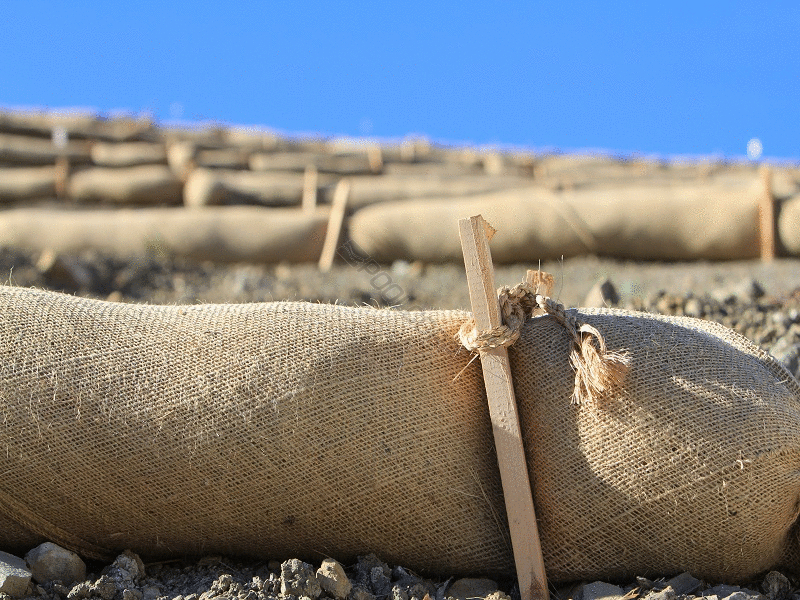 POOL360 8X25 70Z BURLAP RICE STRAW WATTLE   EEC 53 0009 