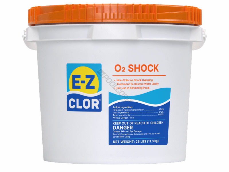 POOL360 60/PLT EZ CLOR 25 O2 SHOCK