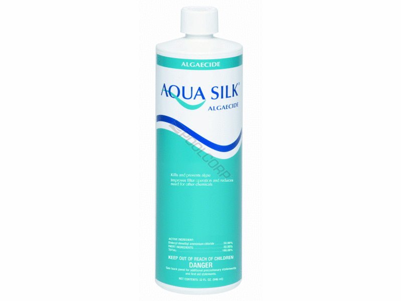 POOL360 12/CS QT AQUA SILK ALGAECIDE 50