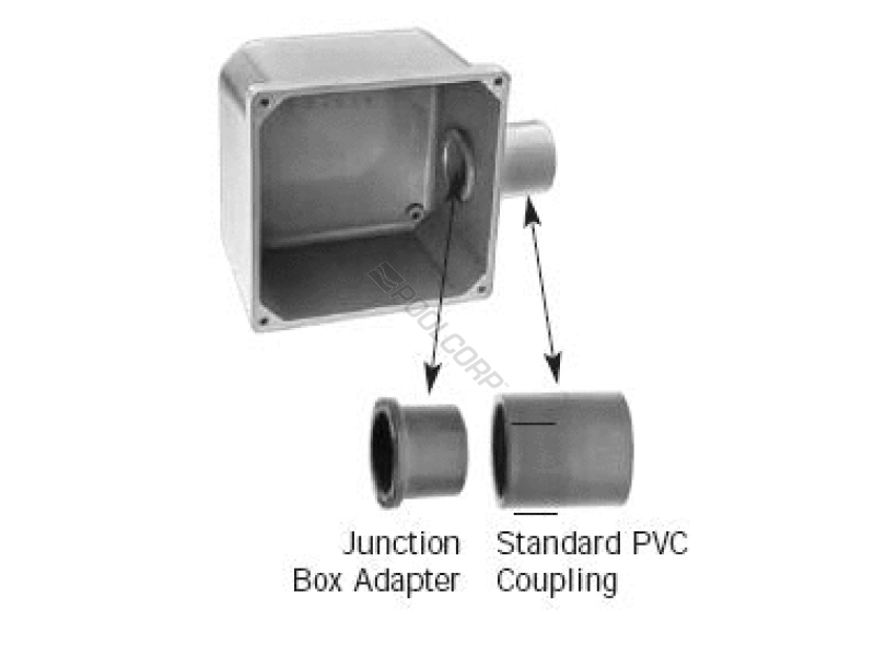 POOL360 JBA15 .75" PVC JUNCTION BOX ADAPTER