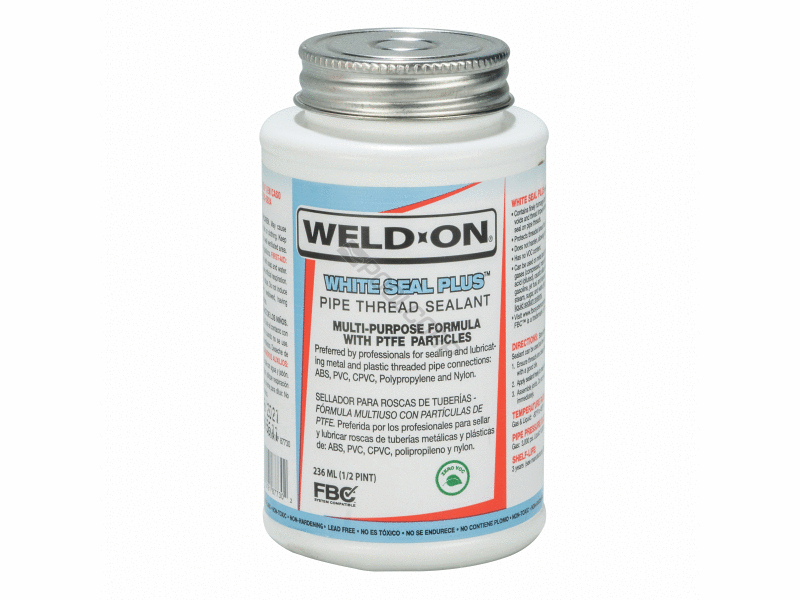 POOL360 24/CS 8OZ WHITE SEAL PLUS TEFLON THREAD SEALANT