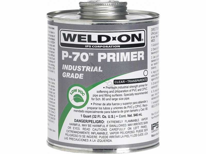 POOL360 12/CS QT P70 CLEAR PVC PRIMER