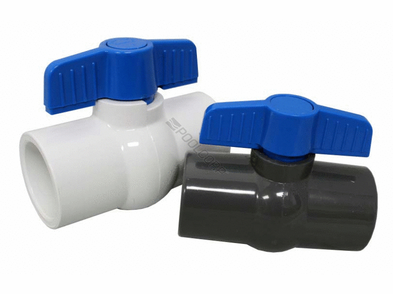 POOL360 100 BX 75 S GRY SCH80 PVC BALL VALVE
