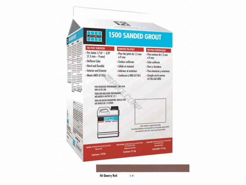 POOL360 10 QUARRY RED 1500 SERIES SANDED GROUT