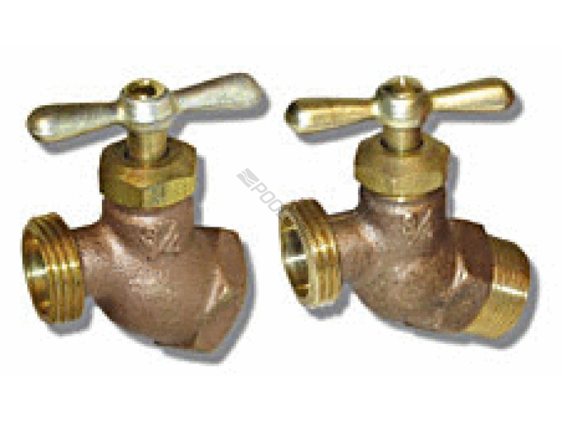 POOL360 12/CS .75"MPT LEAD FREE BRONZE HOSE BIB