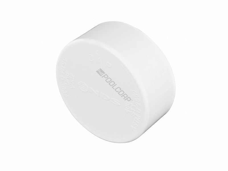 POOL360 NDS 4" PVC DRAIN CAP NDS
