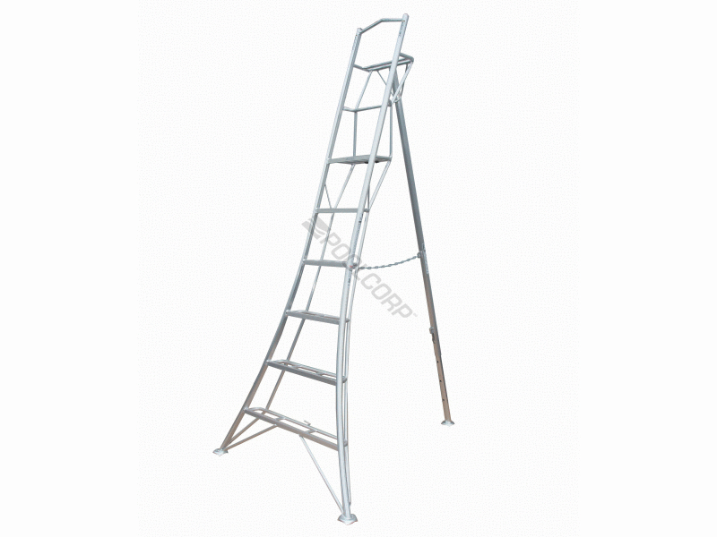 POOL360 8' ALUMINUM PLATFORM TRIPOD LADDER