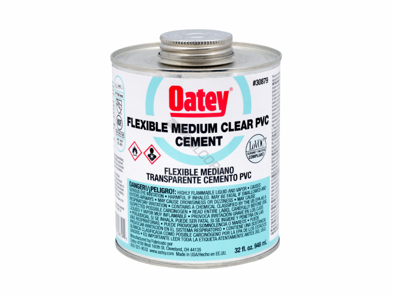 POOL360 12/CS AQUA QT CAN CLEAR MB FLEX PVC GLUE