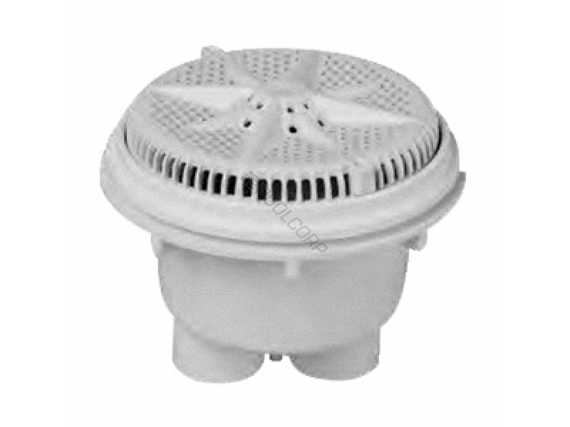 POOL360 2 PK 8 GRY SUCTION COVER W FRAME 2 PORT SUMP