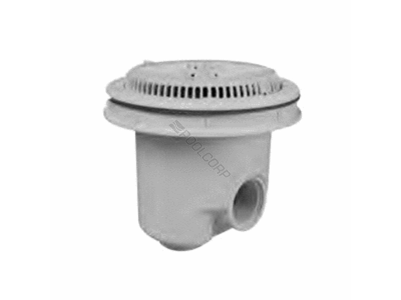 POOL360 2 PK 8 WHT VL SUCTION COVER W FRAME 2 PORT SUMP