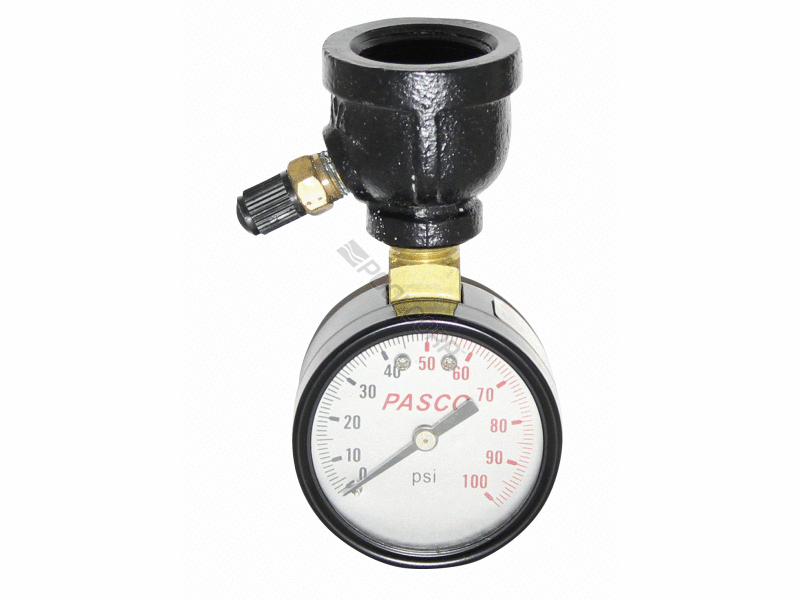 POOL360 2"X3/4" FPT 0100PSI TOP MOUNT AIR TEST GAUGE ASSY