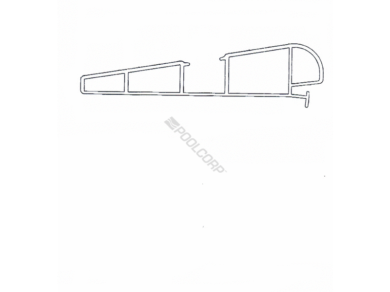 POOL360 6PATIO2PC 8' 6PVC PATIO COPING 2 PC
