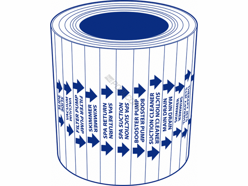 POOL360 005252822400 100/ROLL EQUIPMENT LABEL