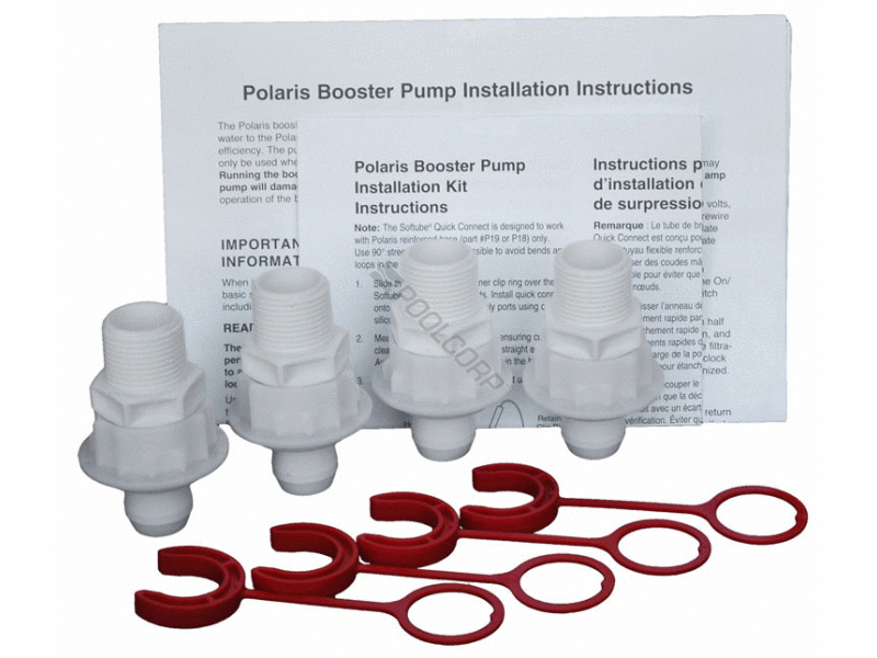 POOL360 4/PKG SOFTUBE QUICK CONNECT W/ RETAINER