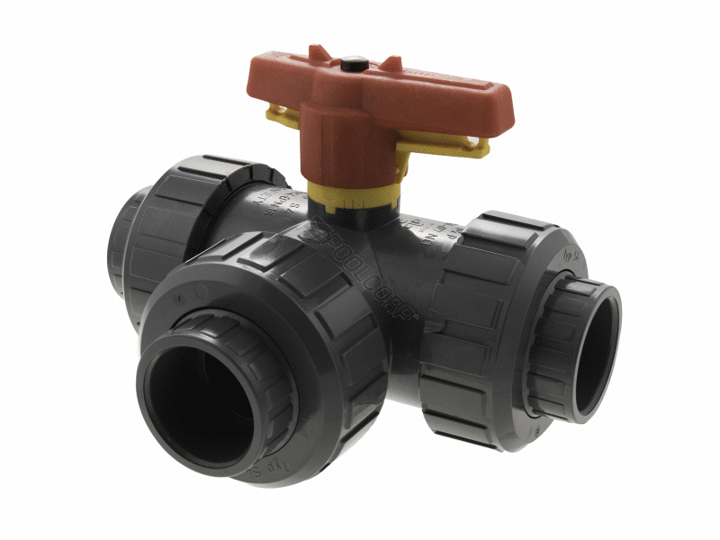 POOL360 311523 1.5" 3WAY TRUE UNION VALVE