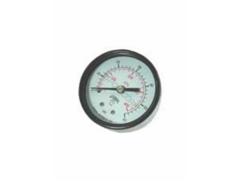POOL360 2" 030"HG .25" BACK MOUNT PLASTIC VACUUM GAUGE