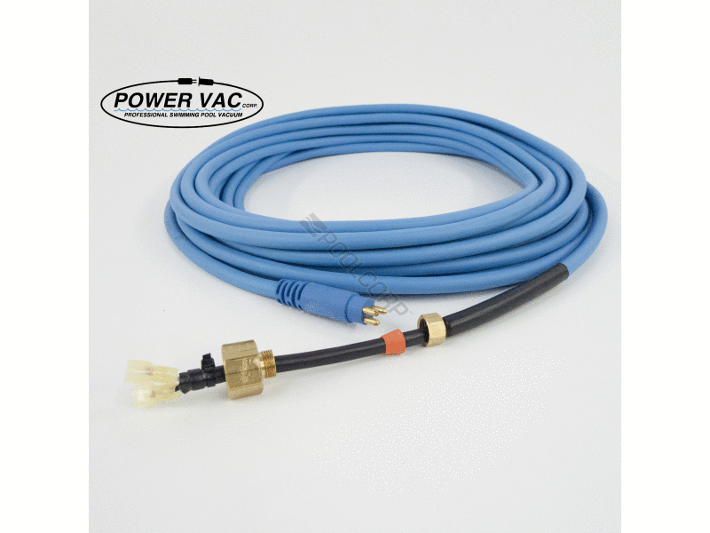POOL360 60'L BLUE FLOATING POWER CORD W/ BRASS