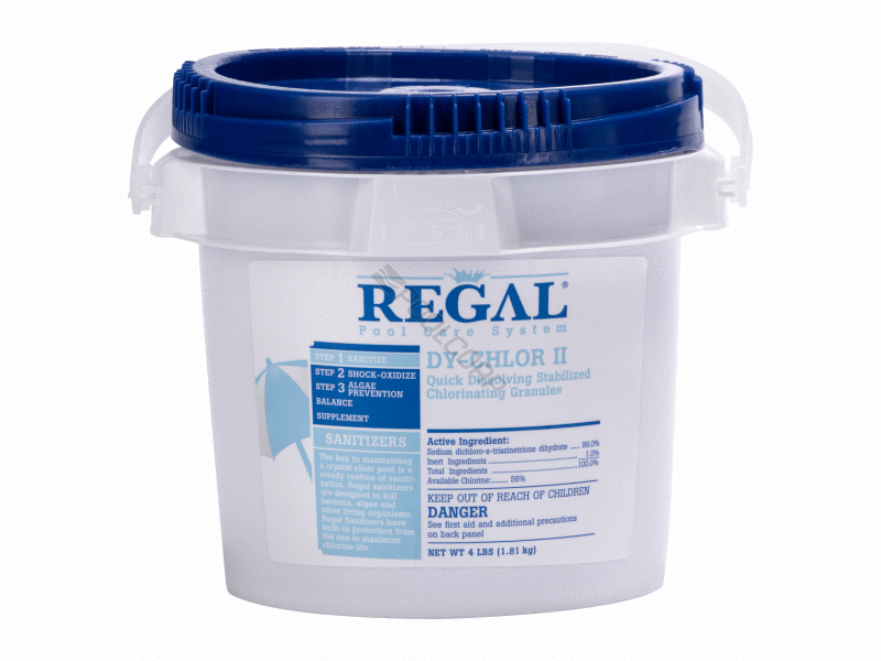 POOL360 - 8/CS REGAL 4# DY-CHLOR II GRANULAR