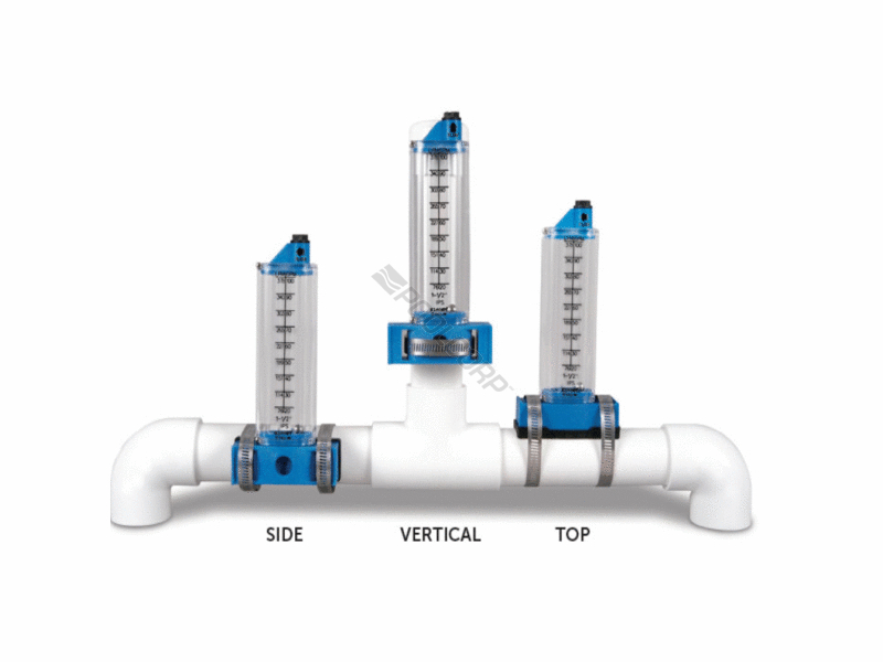 flowmeter mount side rol pvc pool360 poolcorp