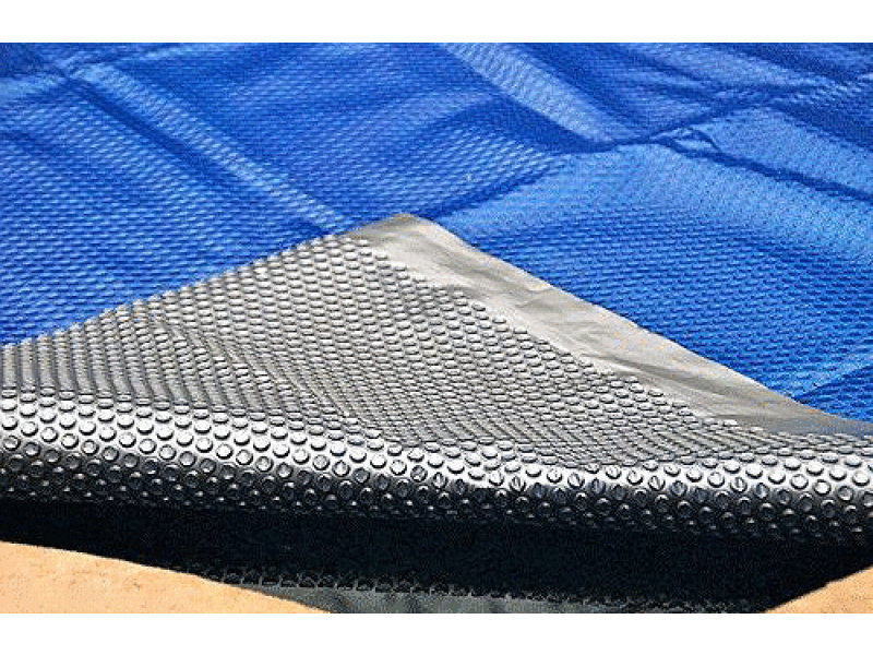 POOL360 BLUE/SILVER 12X24 RECT 12 MIL 12x24 RECT SOLAR COVER 10YR