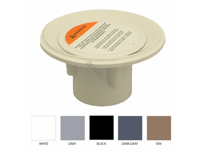 POOL360 32 CS 2 S WHITE ADJUSTABLE FLOOR INLET FITTING