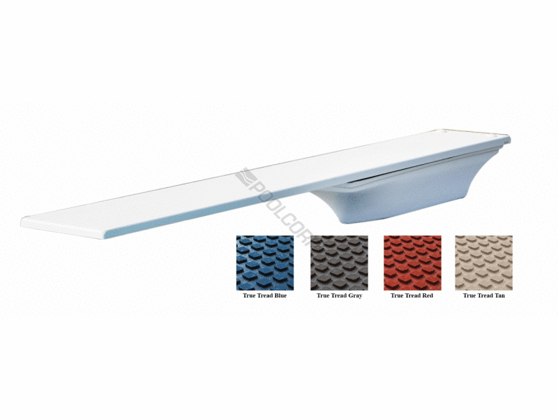 POOL360 8' FLYTE DECK II W/ BLUE TRUETREAD DIVING BOARD