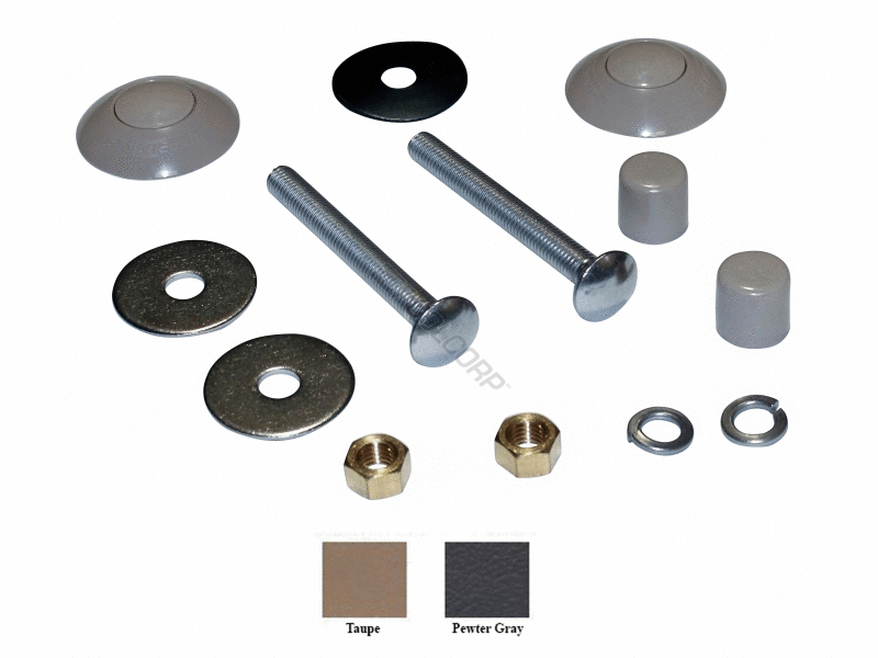 POOL360 WHITE 2BOLT DIVING BOARD MOUNTING KIT