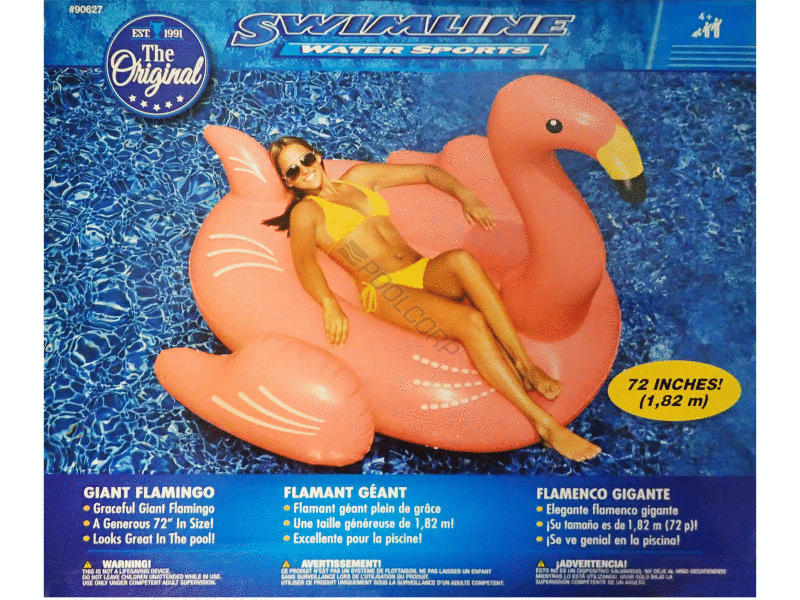 giant inflatable pink flamingo