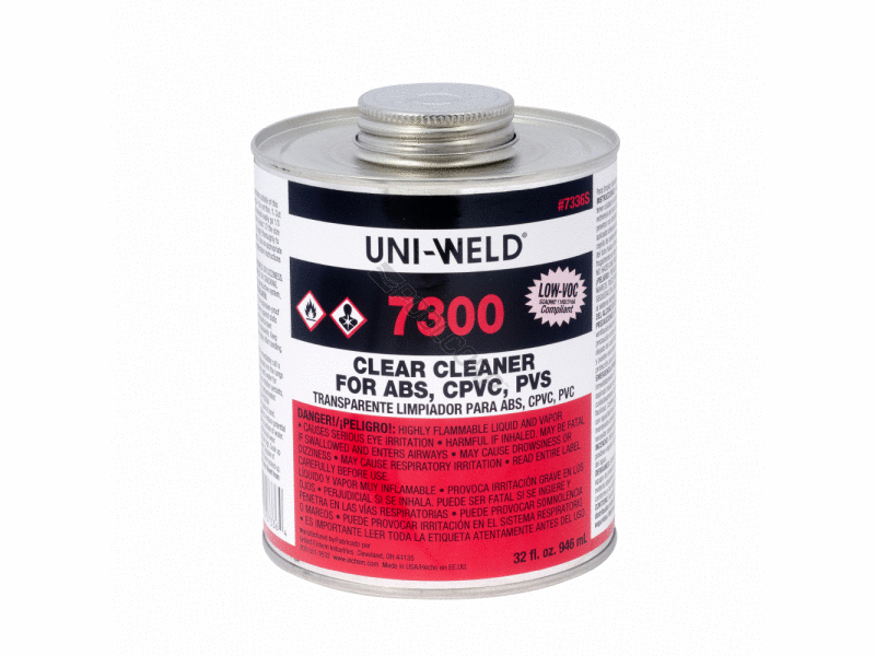 POOL360 12/CS QT CLEAR ABS/PVC/CPVC CLEANER