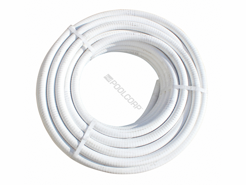 POOL360 .75"X50' WHITE PVC FLEX PIPE
